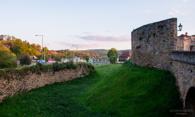 Fortress walls of the old town of Bardejov in Slovakia.