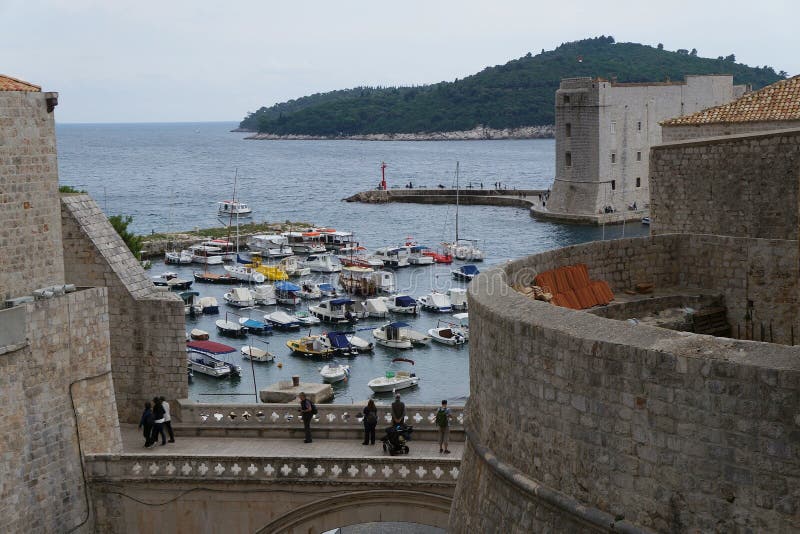 Fortu St John Sv Ivana w starym mieście Dubrovnik fotografia stock Fortu St John Sv Ivana w starym mieście Dubrovnik fotografia stock