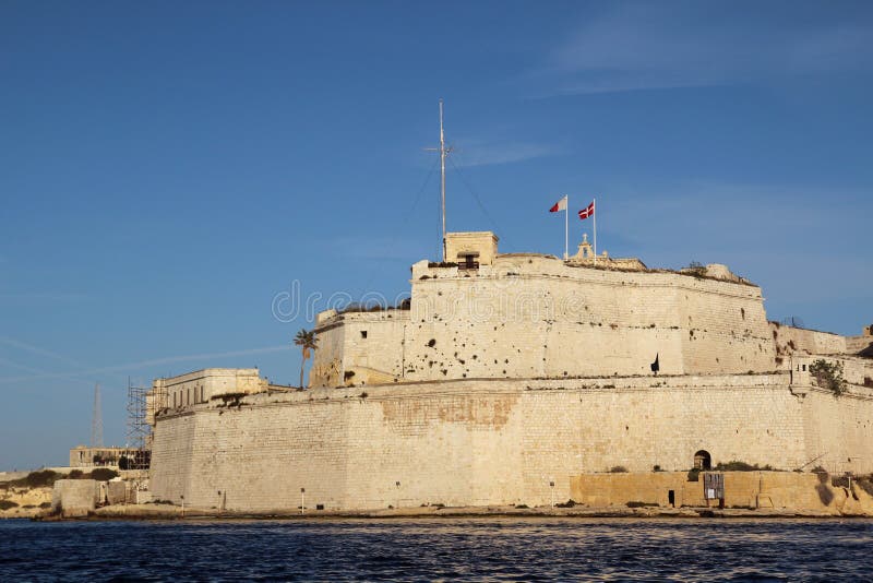 Fortu święty Angelo, Malta zdjęcie royalty free Fortu święty Angelo, Malta zdjęcie royalty free