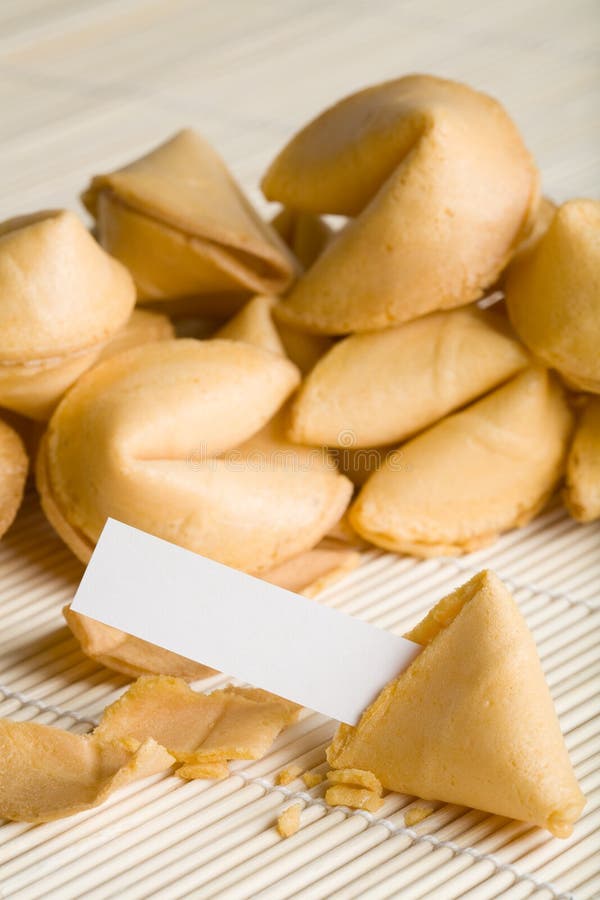 Fortune cookie blank