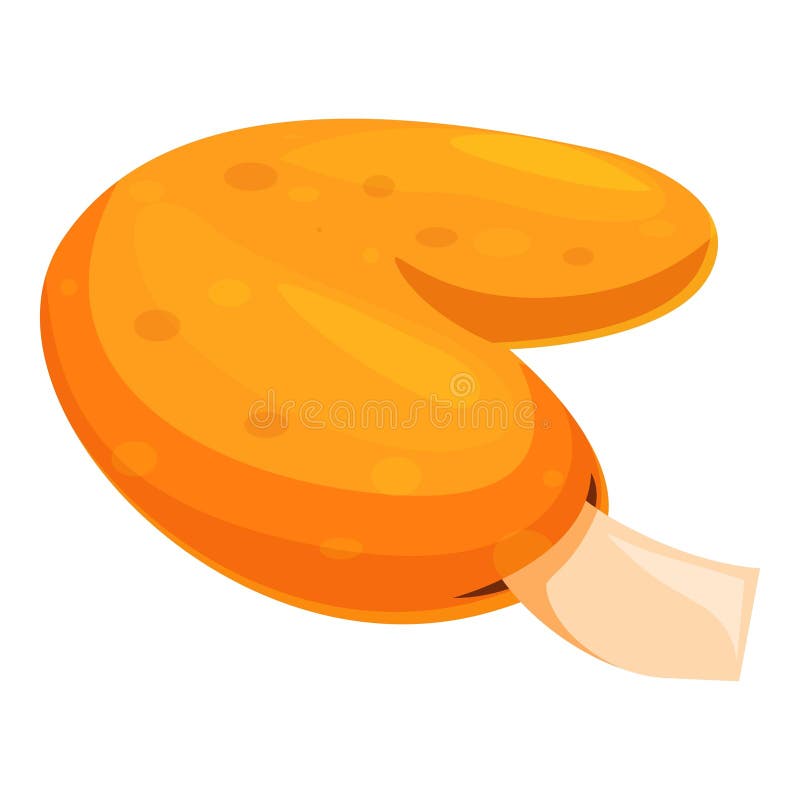 Fortune cookie opening showing blank message inside royalty free illustration
