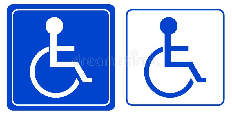 Foru osoby symbolu wózek inwalidzki