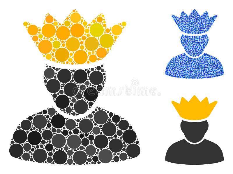 Forum Administrator Composition Icon of Circles royalty free illustration