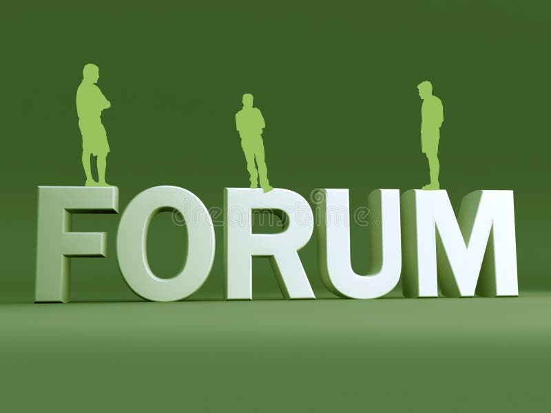 Forum Group Discussion royalty free illustration