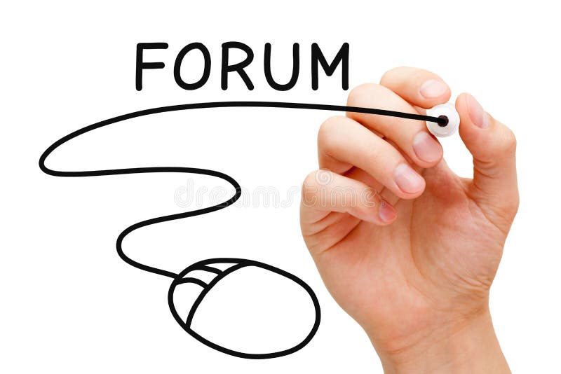 Forum Mouse Concept stock image