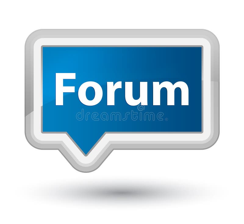 Forum Prime Blue Banner Button Stock Illustration - Illustration of ...