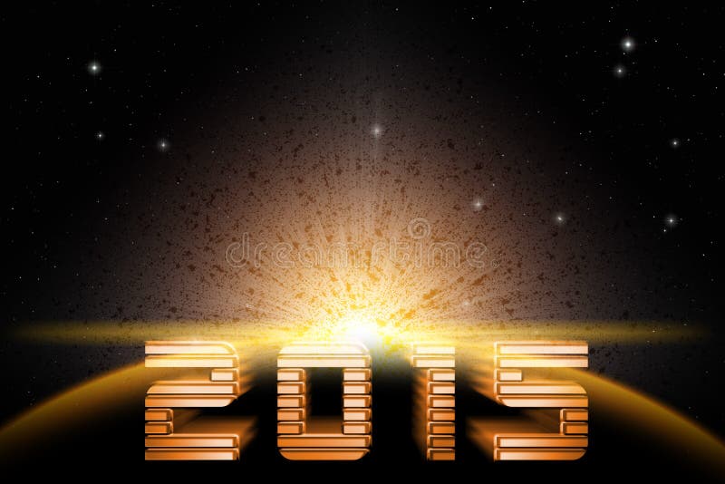 Forward to 2015 new year in space