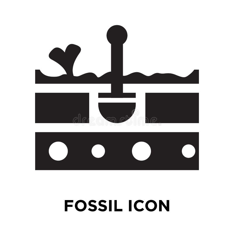 Fossil icon vector isolated on white background, logo concept of vector illustration Fossil icon vector isolated on white background, logo concept of vector illustration
