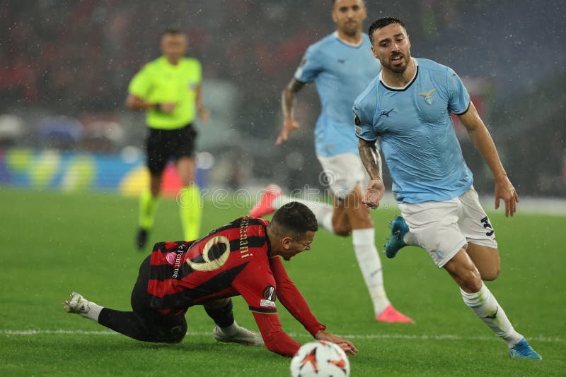 Fotboll : uefa europa league ss lazio vs ogc nice at Olympic stadion in rome den 3 oktober 2024 royaltyfri foto