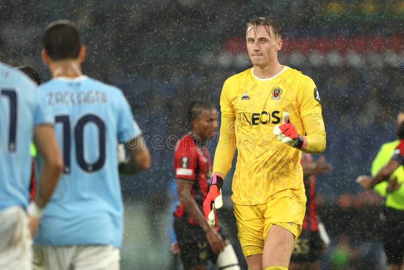 Fotboll : uefa europa league ss lazio vs ogc nice at Olympic stadion in rome den 3 oktober 2024 royaltyfri foto