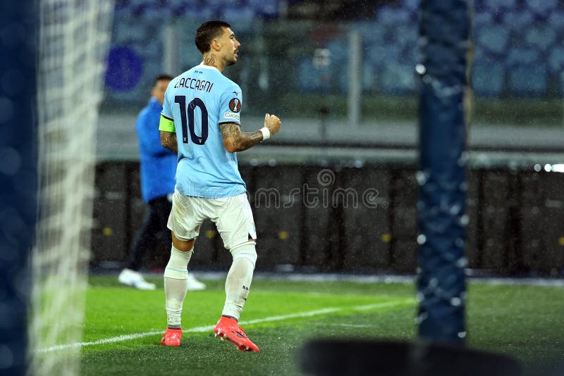 Fotboll : uefa europa league ss lazio vs ogc nice at Olympic stadion in rome den 3 oktober 2024 royaltyfri foto