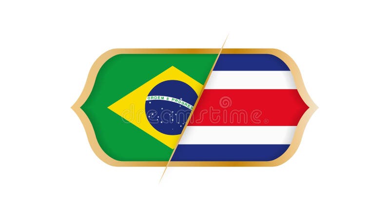 Fotbollvärldsmästerskap Brasilien vs Costa Rica också vektor för coreldrawillustration vektor illustrationer Fotbollvärldsmästerskap Brasilien vs Costa Rica också vektor för coreldrawillustration vektor illustrationer