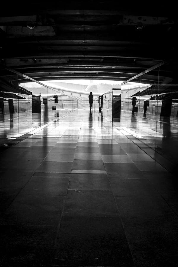 Foto blanco y negro de la silueta de la mujer imagen de archivo Foto blanco y negro de la silueta de la mujer imagen de archivo