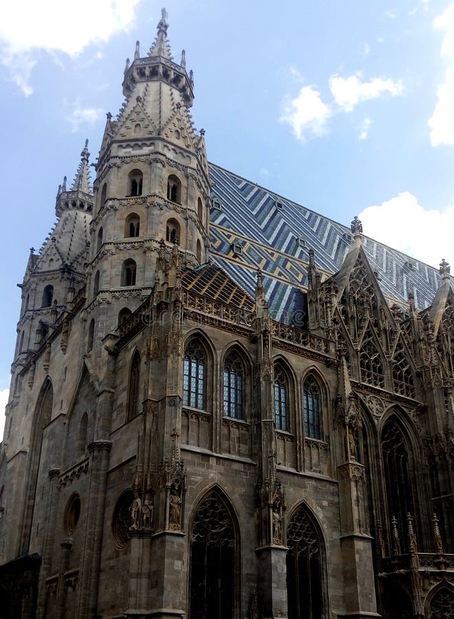 Foto da catedral de St Stephen em Viena, ?ustria imagens de stock Foto da catedral de St Stephen em Viena, ?ustria imagens de stock