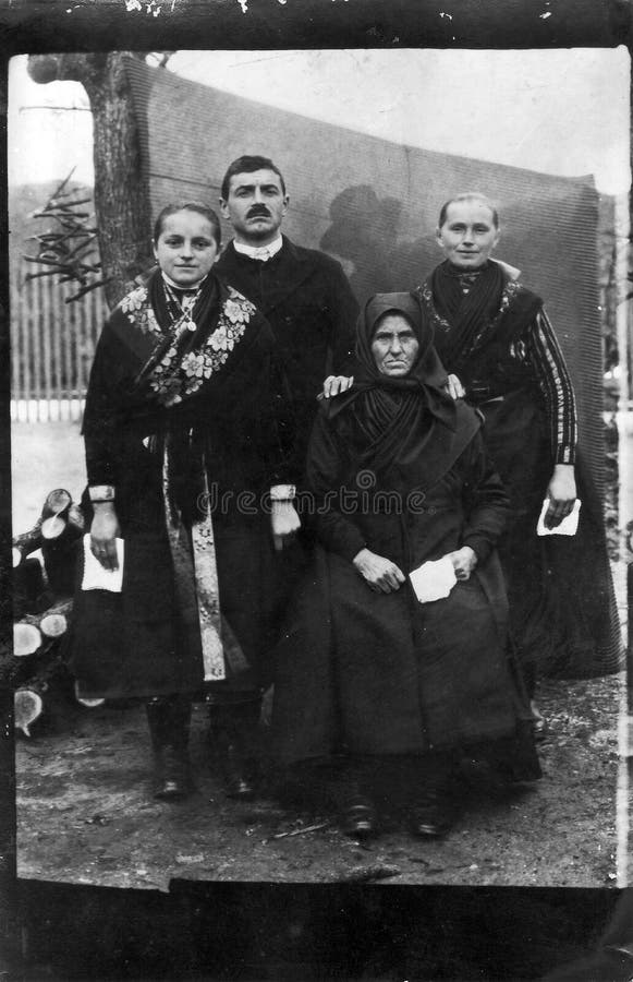 Foto de familia del vintage fotografía de archivo libre de regalías Foto de familia del vintage fotografía de archivo libre de regalías