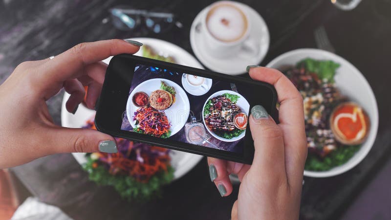 Foto de la comida de la comida sana Para las redes sociales fotografía de archivo libre de regalías Foto de la comida de la comida sana Para las redes sociales fotografía de archivo libre de regalías