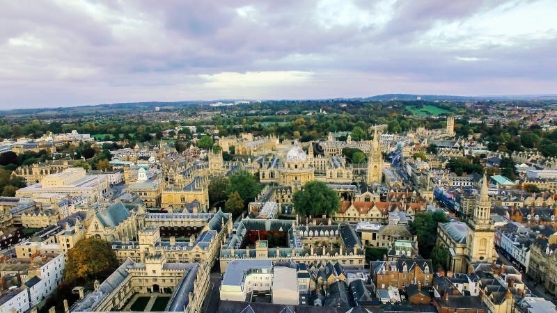 Foto de la visión aérea de la Universidad de Oxford
