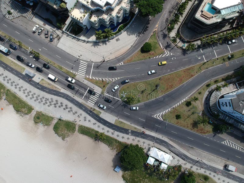 Foto del abejón del paseo marítimo y de la calle de Lucio Costa, Rio de Janeiro de la playa de Pepe fotos de archivo Foto del abejón del paseo marítimo y de la calle de Lucio Costa, Rio de Janeiro de la playa de Pepe fotos de archivo
