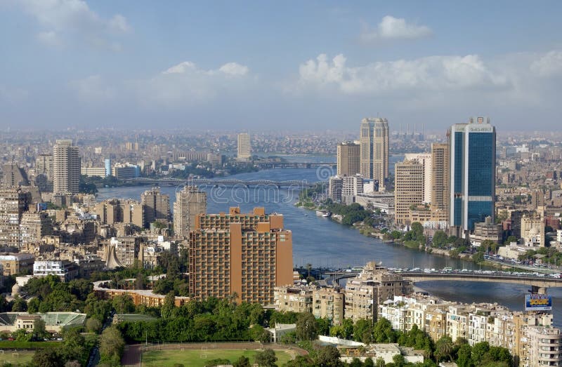 Foto dell'orizzonte di Cairo, Egitto immagini stock Foto dell'orizzonte di Cairo, Egitto immagini stock