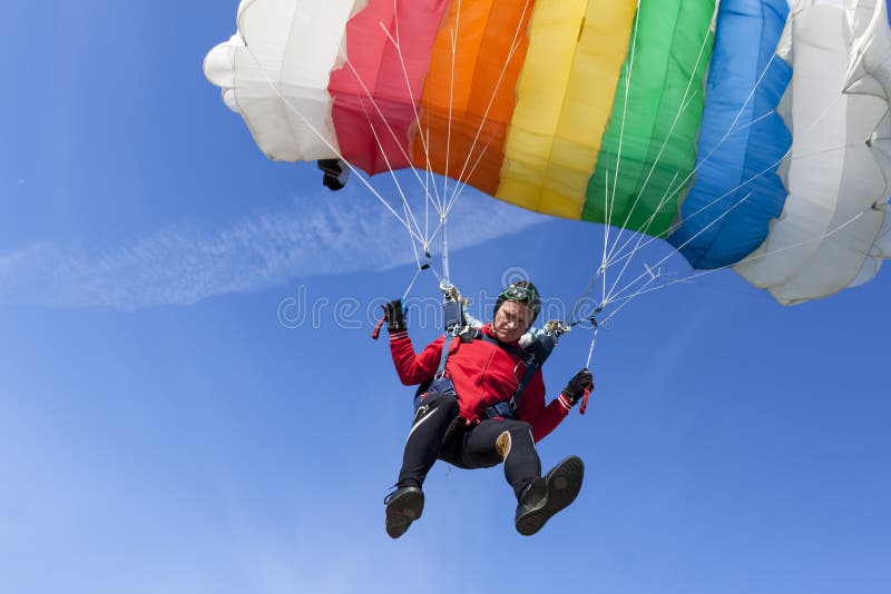 Foto di Skydiving. fotografie stock Foto di Skydiving. fotografie stock
