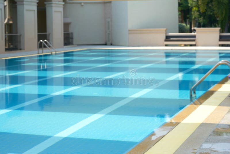 Foto do borrão da piscina sem uma fotos de stock royalty free