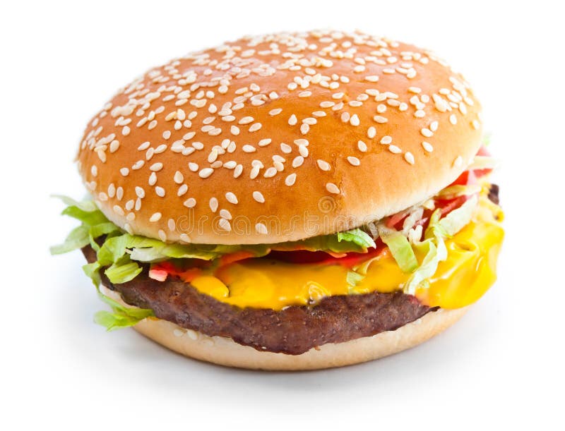 Foto do close up do Hamburger imagem de stock royalty free