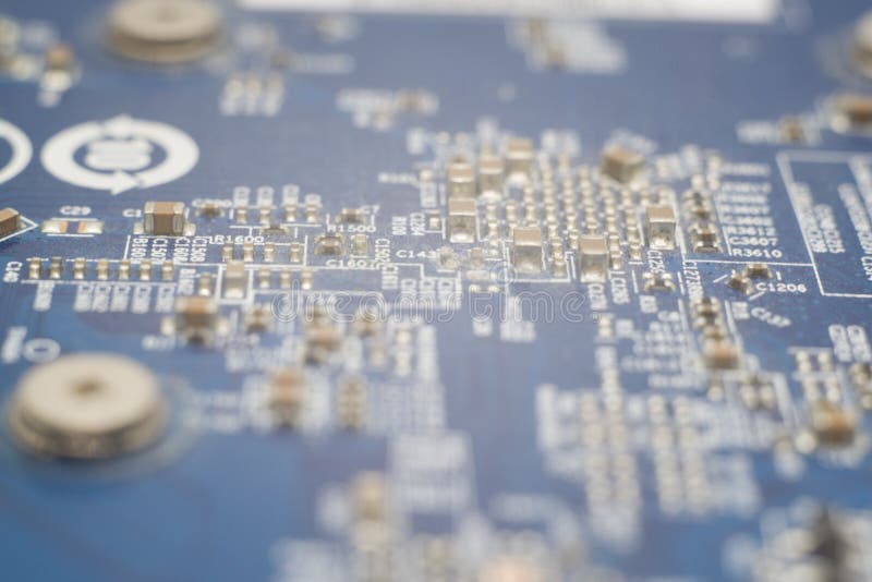 Foto do close-up do mainboard do cartão gráfico imagem de stock Foto do close-up do mainboard do cartão gráfico imagem de stock