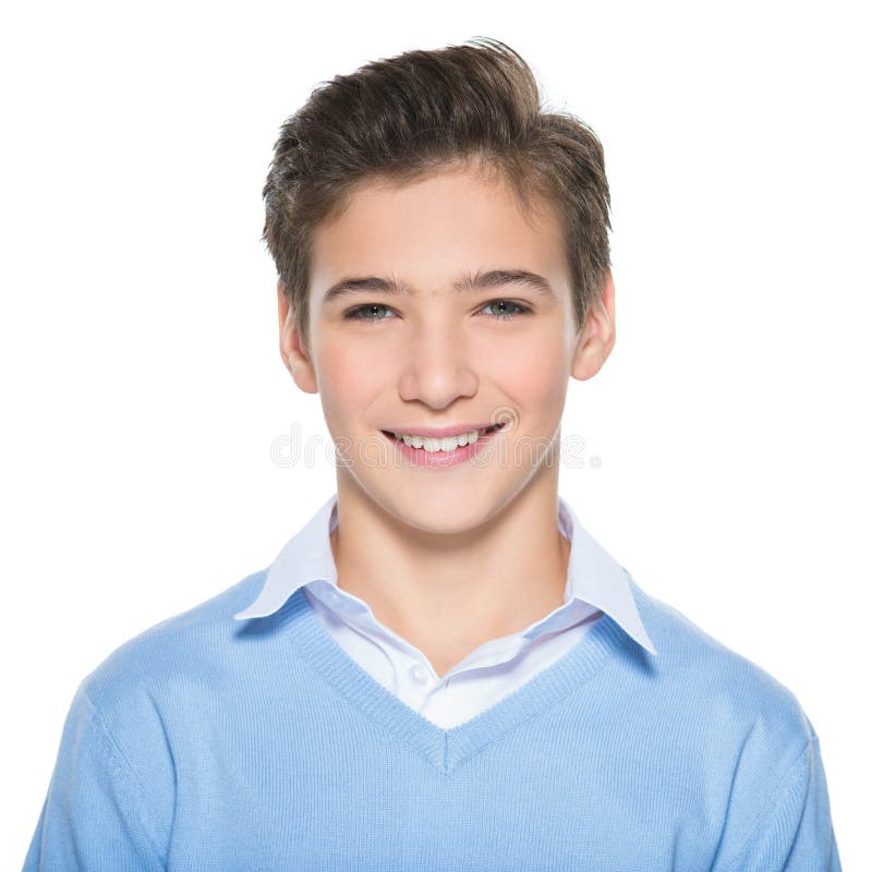 Foto do menino feliz novo adolescente adorável foto de stock Foto do menino feliz novo adolescente adorável foto de stock