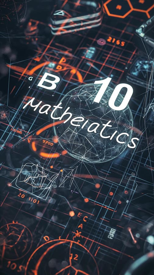 Foto generativa de ai en un enorme pizarrón escribiendo muchas matemáticas ilustración del vector