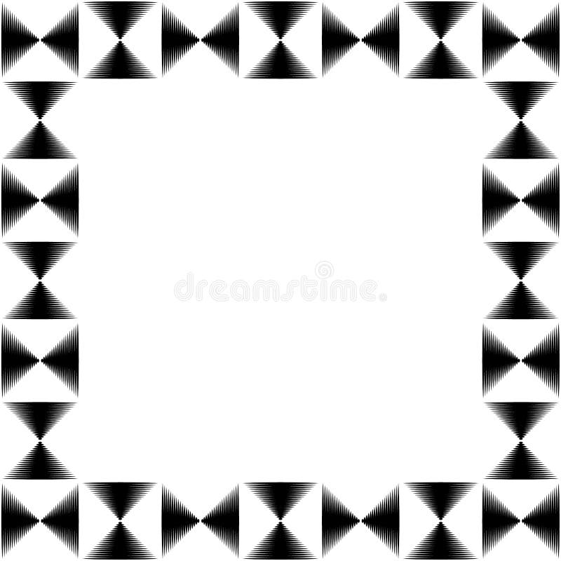 Square format photo, picture frame with mosaic of lines. Artistic, textured frame with squarish empty space - Royalty free vector illustration. Square format photo, picture frame with mosaic of lines. Artistic, textured frame with squarish empty space - Royalty free vector illustration