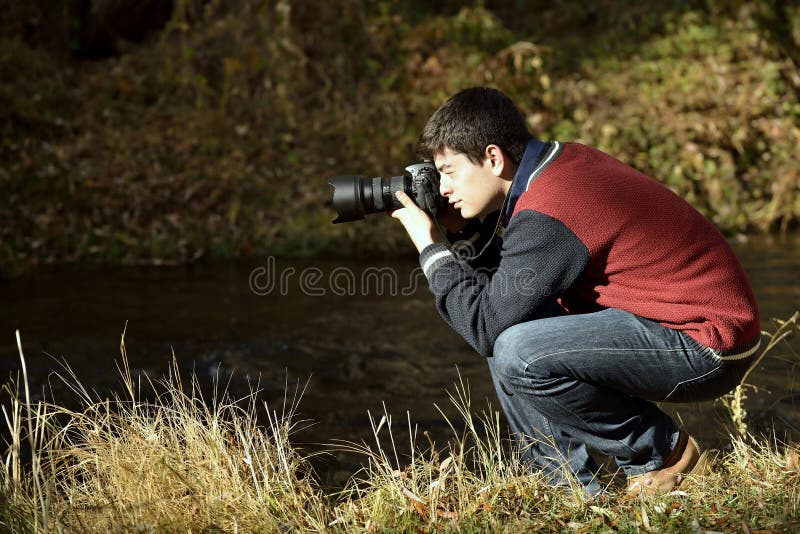 Fotograf in Ihlara-Tal lizenzfreies stockfoto Fotograf in Ihlara-Tal lizenzfreies stockfoto