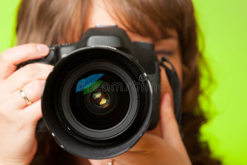 Fotograf med kameran arkivbilder Fotograf med kameran arkivbilder