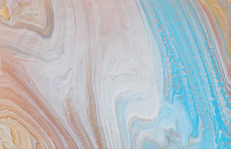 Fotografia fundalului abstract cu efect marbleizat. aur albastru și culori creative albe. vopsea frumoasă stock images