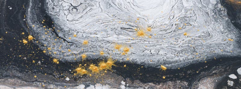Fotografia fundalului abstract cu efect marbleizat. aur negru și culori creative albe. vopsea frumoasă royalty free stock photos