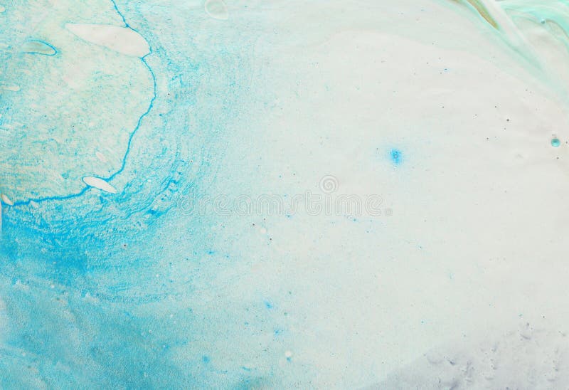 Fotografia fundalului abstract cu efect marbleizat. culori creative albastru și alb. vopsea frumoasă stock images