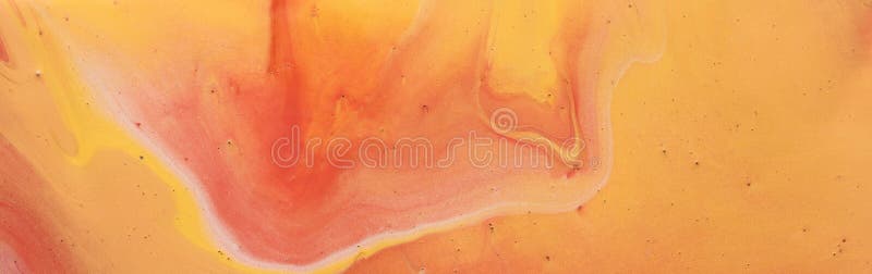 Fotografia fundalului abstract cu efect marbleizat. portocaliu galben auriu și culori creative albe. vopsea frumoasă royalty free stock photography