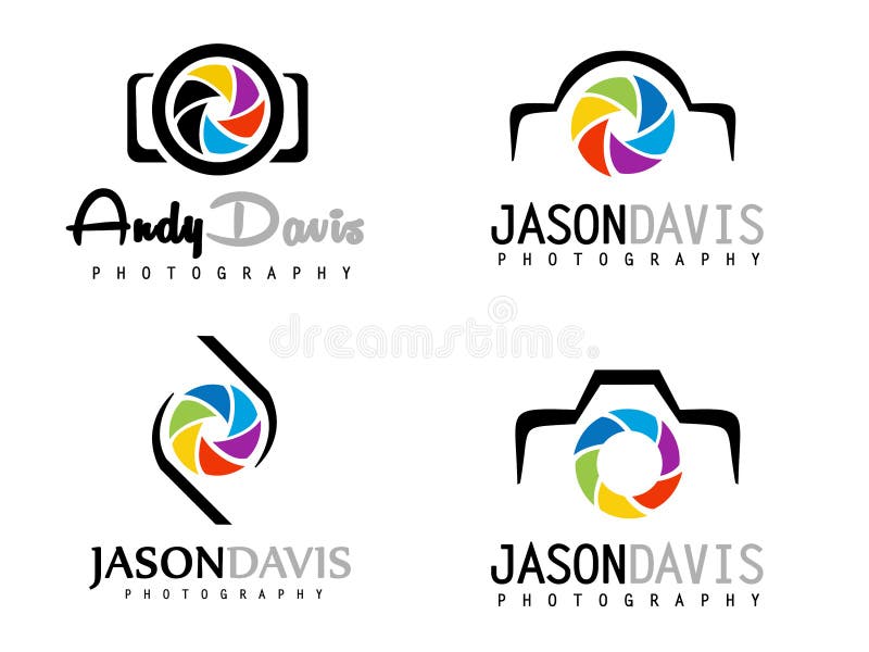 Fotografia logo ilustracja wektor Fotografia logo ilustracja wektor