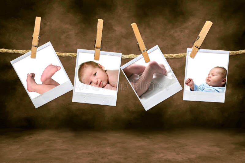 Fotografie di colore di un neonato fotografia stock Fotografie di colore di un neonato fotografia stock