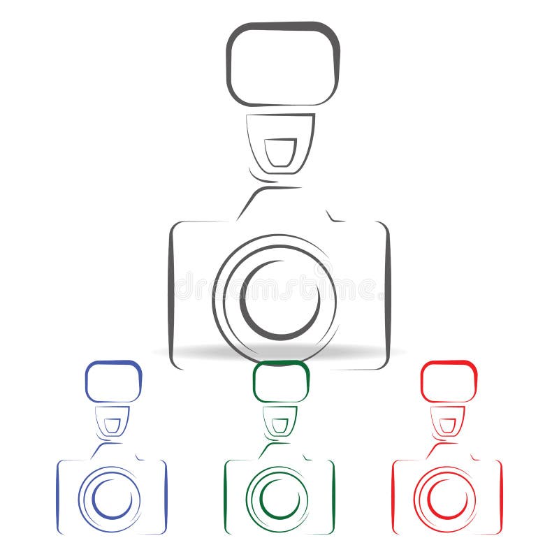 Fotografii kamery sylwetki loga ikona Elementy fotografii kamera w wielo- barwionych ikonach Premii ilości graficznego projekta i ilustracja wektor Fotografii kamery sylwetki loga ikona Elementy fotografii kamera w wielo- barwionych ikonach Premii ilości graficznego projekta i ilustracja wektor