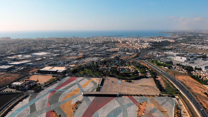 Fotografía aérea de la ciudad de Torrevieja Costa Blanca españa imágenes de archivo libres de regalías Fotografía aérea de la ciudad de Torrevieja Costa Blanca españa imágenes de archivo libres de regalías