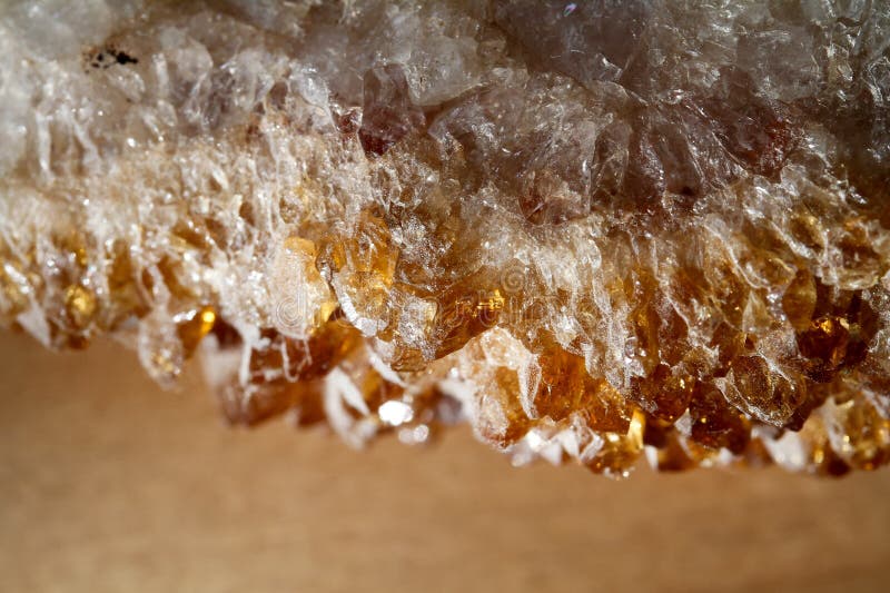 Fotografía de cierre de una formación de mineral o cristal. fotografía macro. foto de archivo libre de regalías