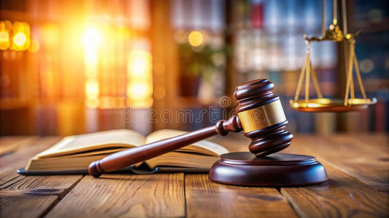 Fotografía Tilt-Shift de un Mundo Legal en Miniatura Captura la Esencia de la Justicia y los Estudios Jurídicos con un Enfoque Úni stock de ilustración