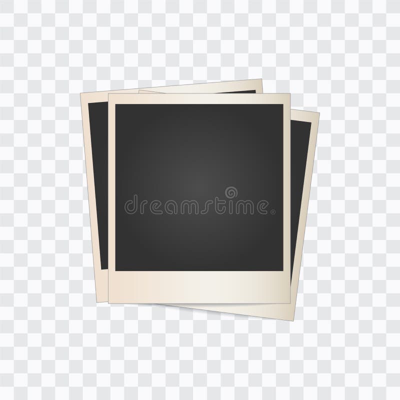Fotorahmen auf einem transparenten Hintergrund Vektor stock abbildung Fotorahmen auf einem transparenten Hintergrund Vektor stock abbildung