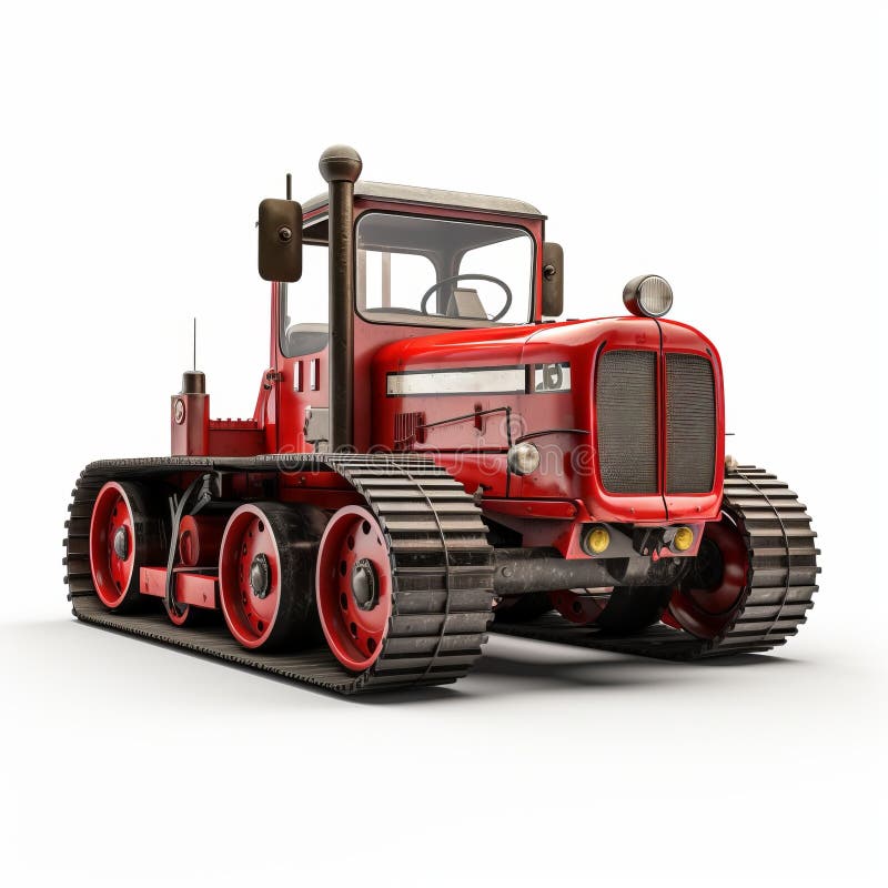 Fotorealistisk 3d-återgivning av dragbil med mätbart ljus stock illustrationer