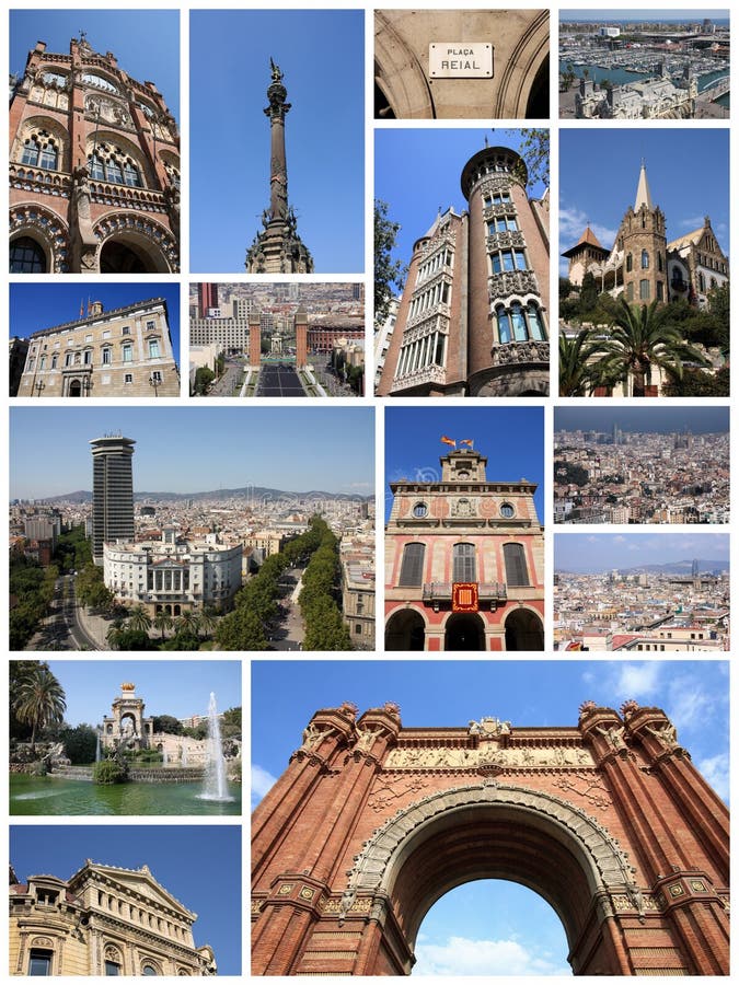 Fotos de Barcelona foto de archivo