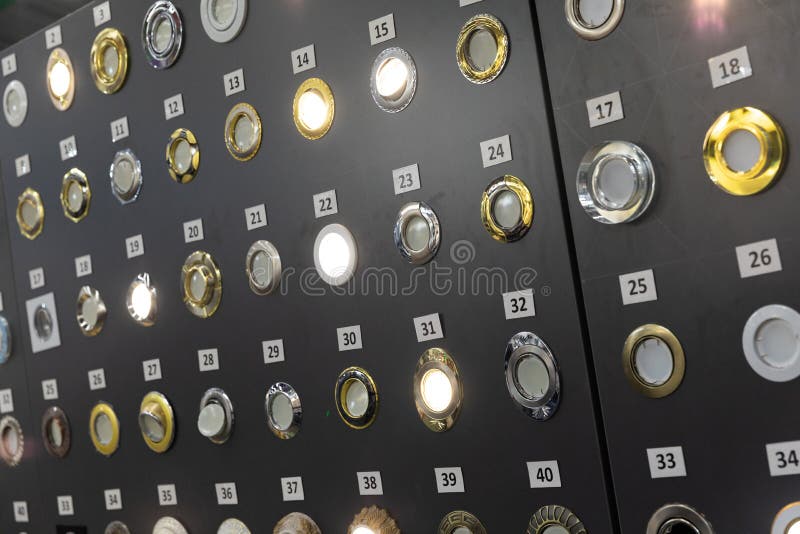 Fotos dos holofotes do teto fotos de stock
