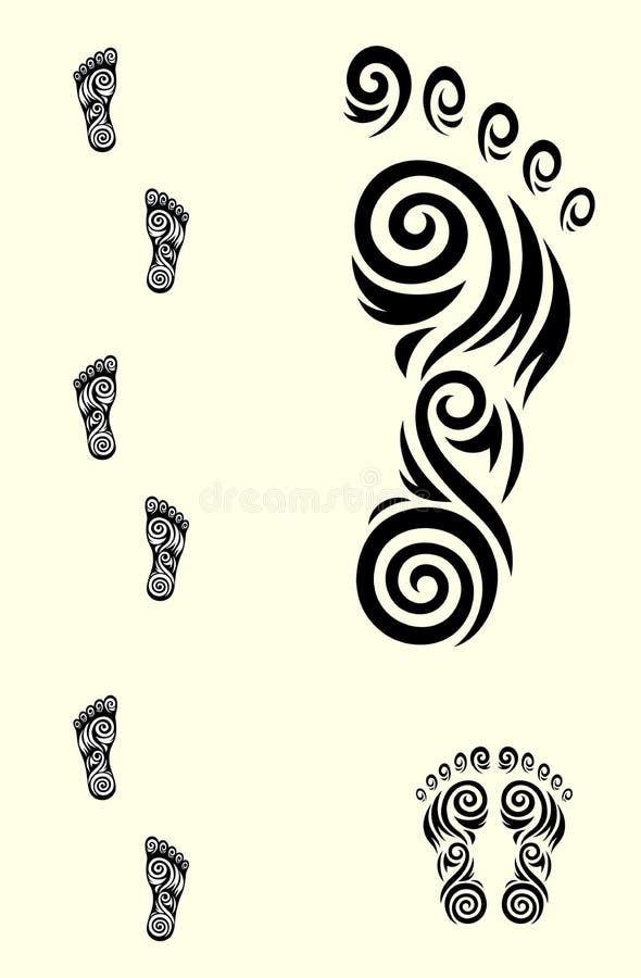 Fotsymbol stock illustrationer Fotsymbol stock illustrationer