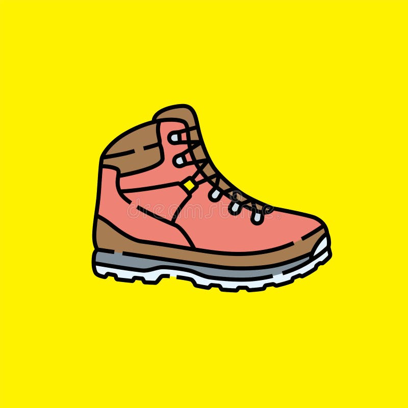 Fotvandra k? ngalinjen symbol stock illustrationer