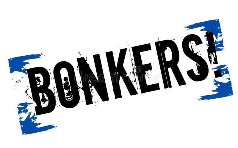 Bonkers sticker. Authentic design graphic stamp. Original series. Bonkers sticker. Authentic design graphic stamp. Original series