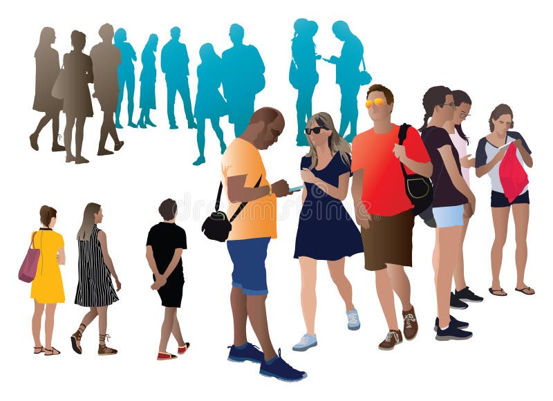 foule illustration libre de droits foule illustration libre de droits